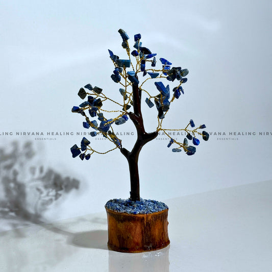 LAPIS LAZULI CRYSTAL TREE (SMALL) Approx 100 Beads  (Communication, Truth, Ease Of Expression And Wisdom) image 1