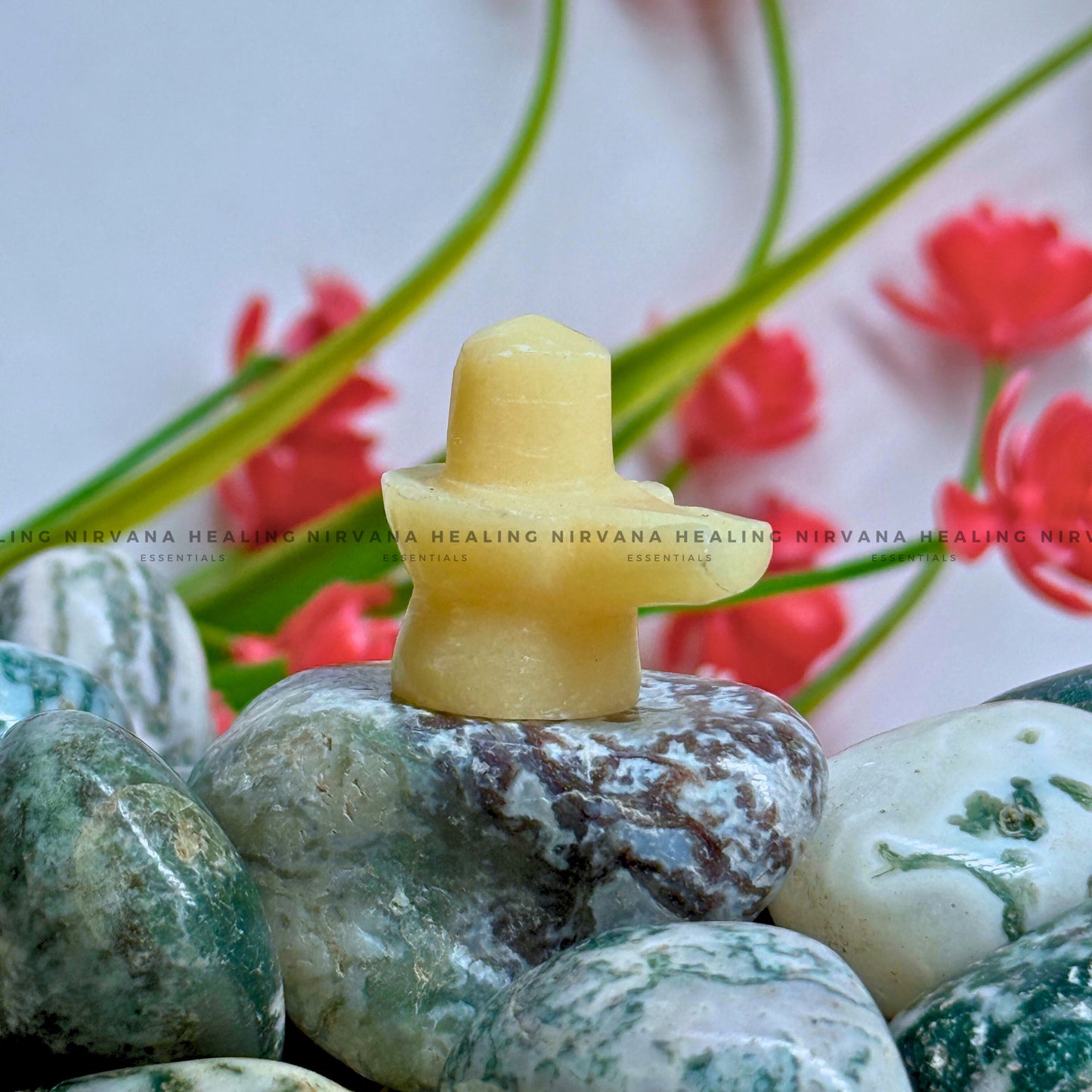 YELLOW AVENTURINE SHIVLING (1 Inch) (Joy, Leadership And Empowerment) image 7