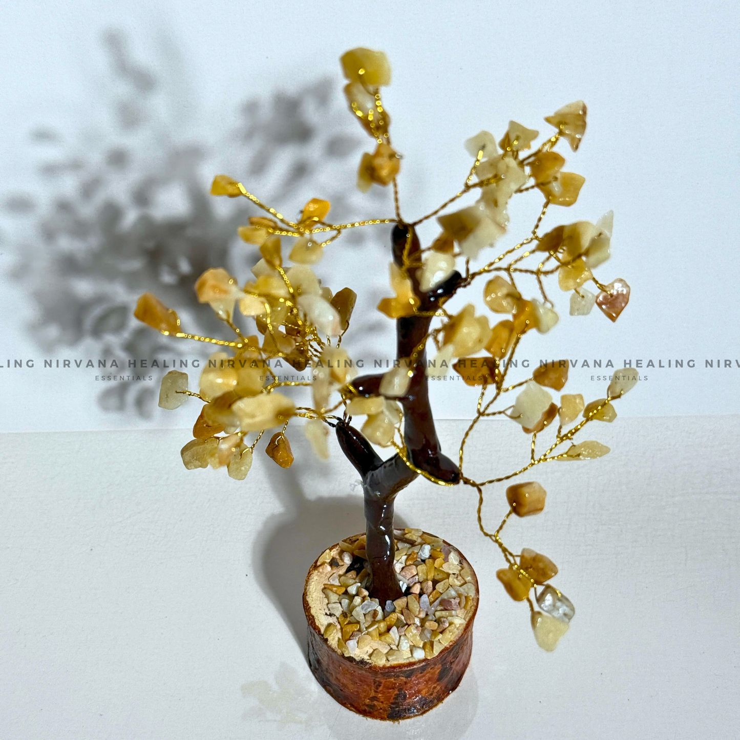YELLOW AVENTURINE CRYSTAL TREE (SMALL) Approx 100 Beads (Joy, Leadership, Empowerment). image 2