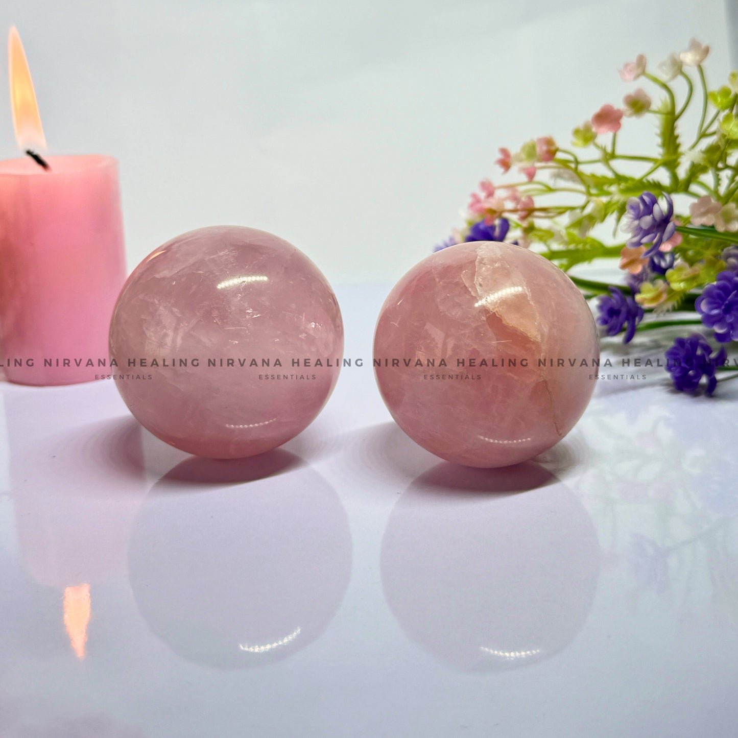 ROSE QUARTZ SPHERE (Love, Romance, Relationship, Emotion And Balance) image 3