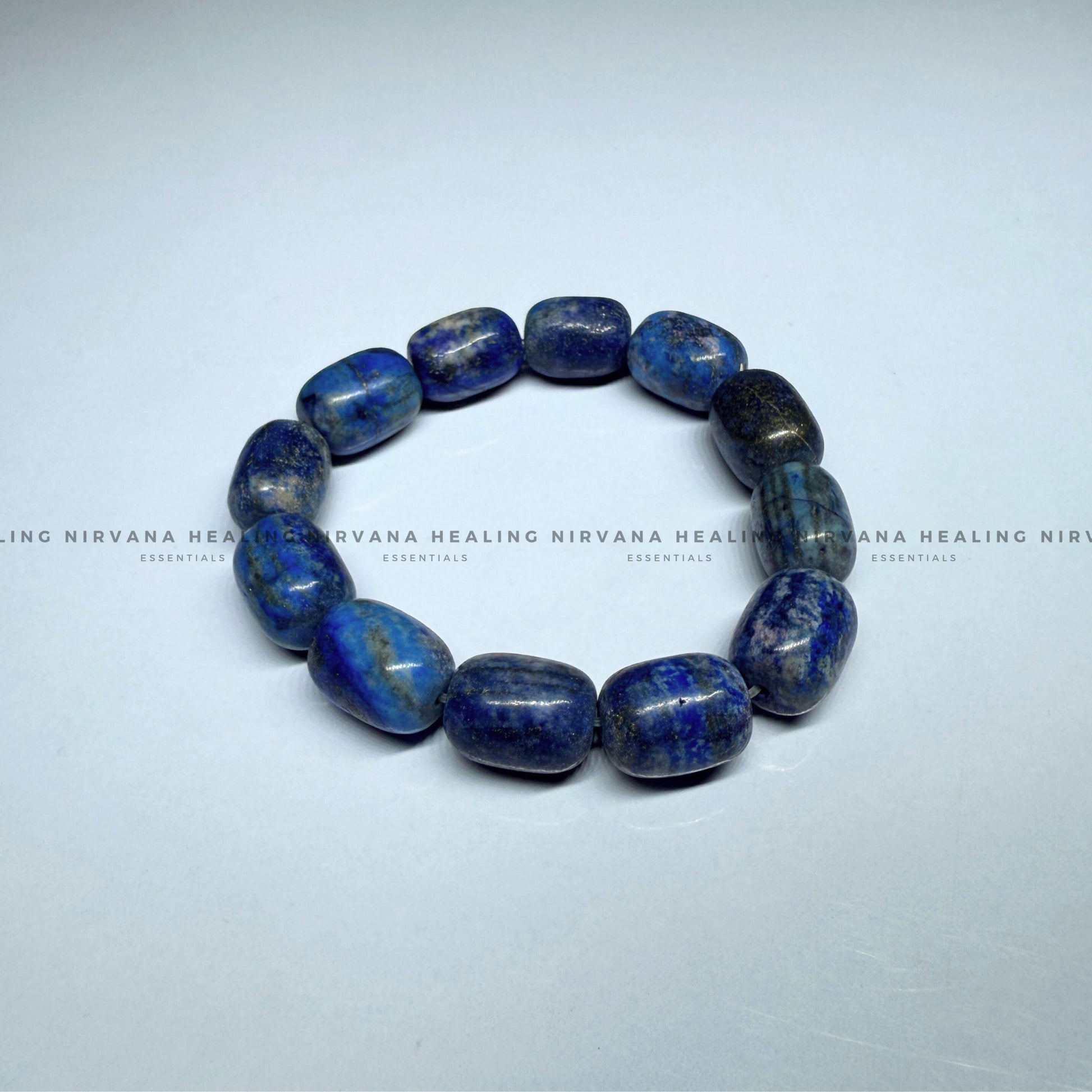 LAPIS LAZULI TUMBLE BRACELET (Communication, Truth, Ease Of Expression And Wisdom) image 3