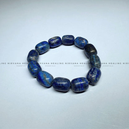 LAPIS LAZULI TUMBLE BRACELET (Communication, Truth, Ease Of Expression And Wisdom) image 3