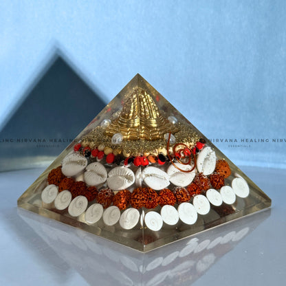 SHREE YANTRA RUDRAKSH PYRAMID (Divine Prosperity & Spiritual Protection) image 2