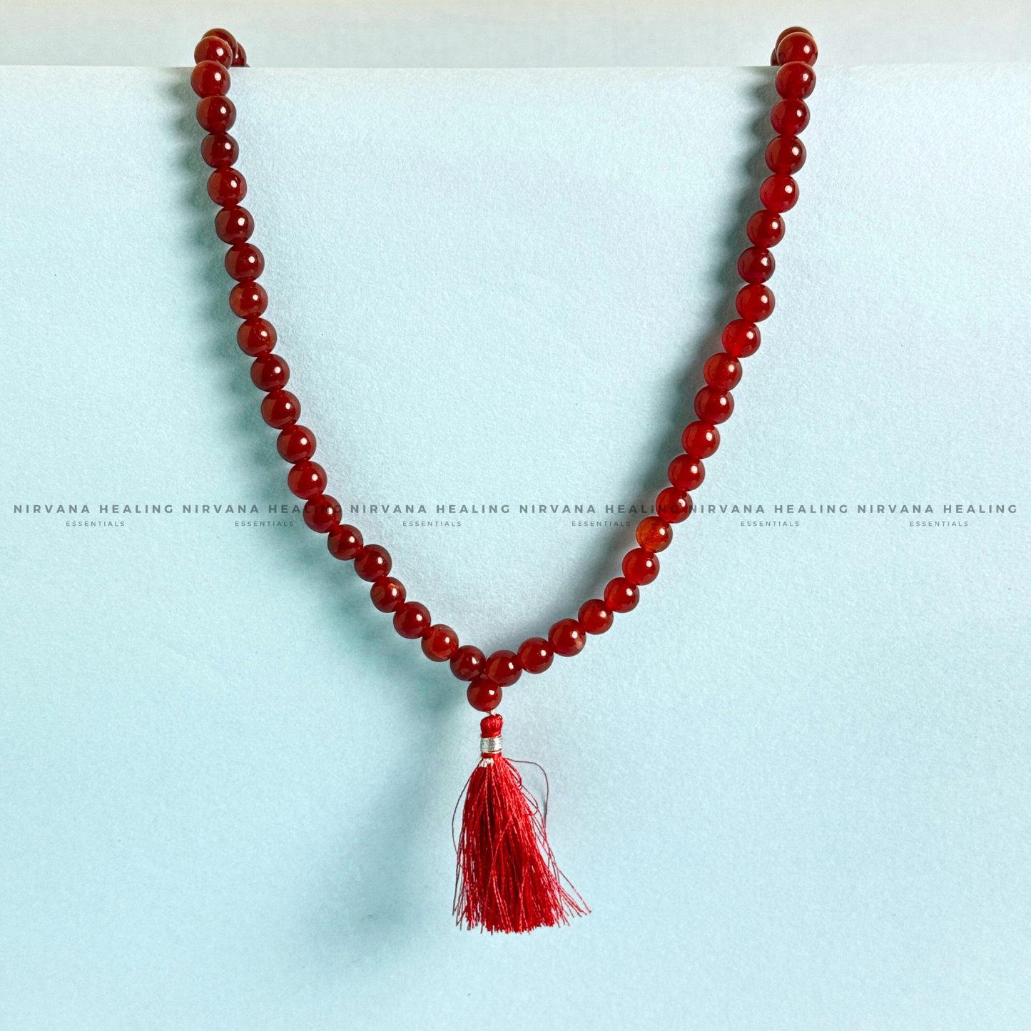 RED CARNELIAN JADE MALA (Creativity, Courage, Passion And Stamina) image 3
