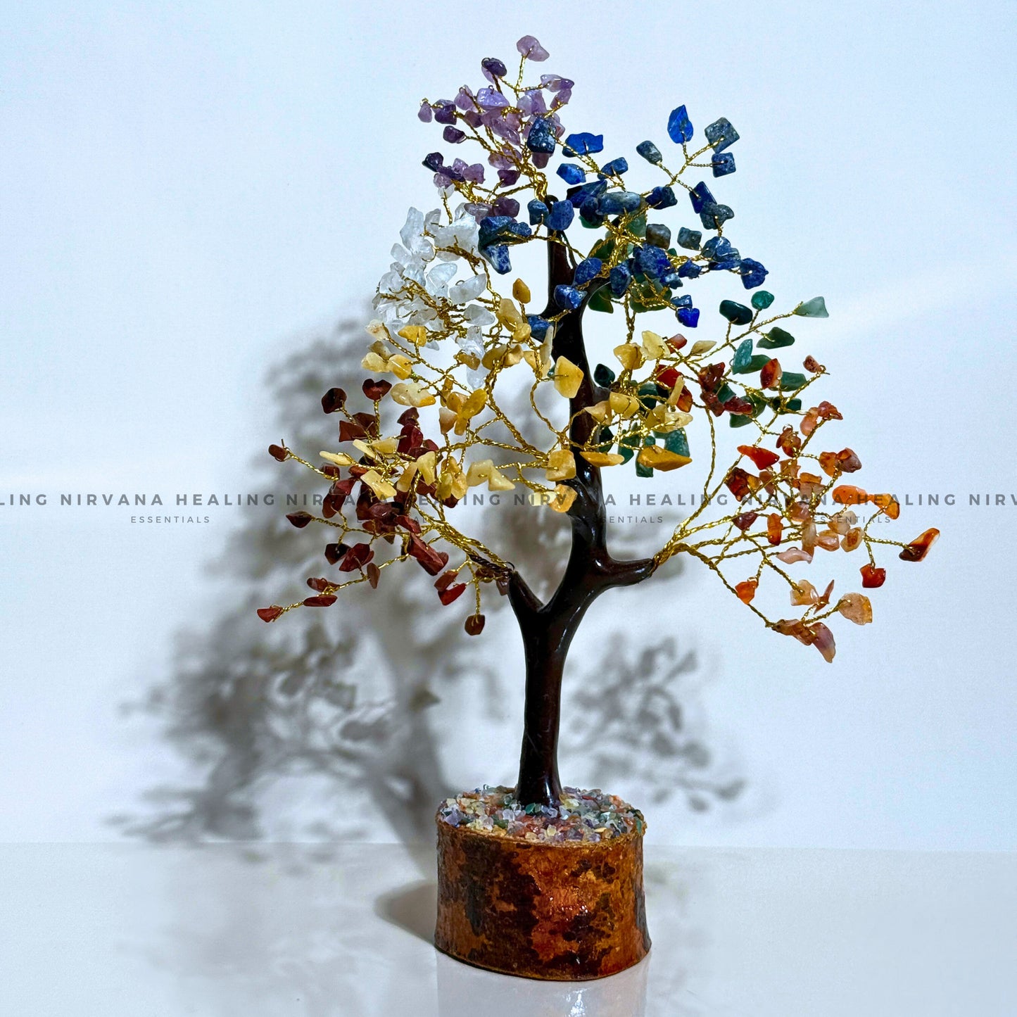 7 CHAKRAS CRYSTAL TREE Approx 200 Beads (Balance, Harmony, Prosperity And Positive Energy) image 0