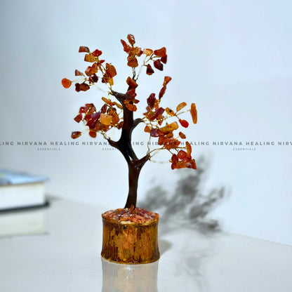 RED CARNELIAN CRYSTAL TREE (SMALL) Approx 100 Beads (Creativity, Courage, Passion And Stamina) image 3