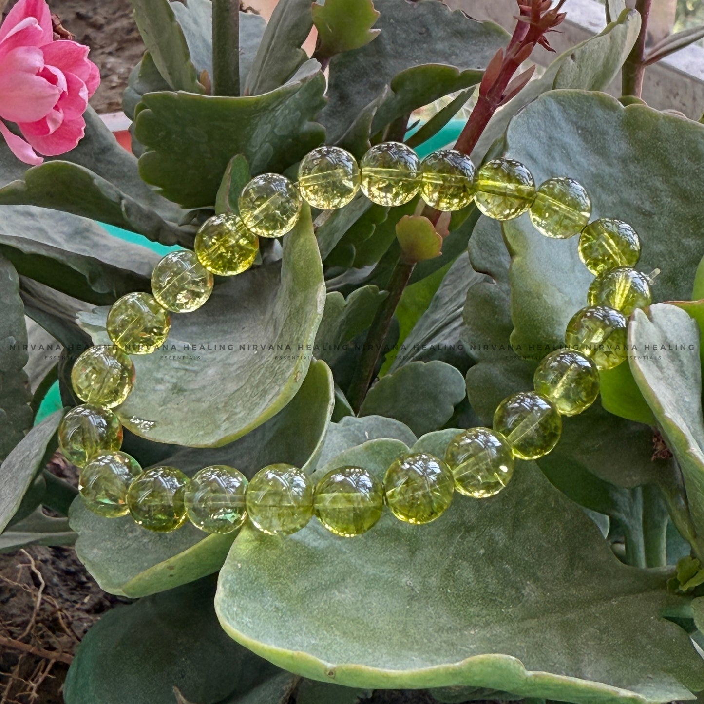 PERIDOT ROUND BEADED BRACELET (Prosperity, Cheerfulness, Abundance And Renewal) image 4