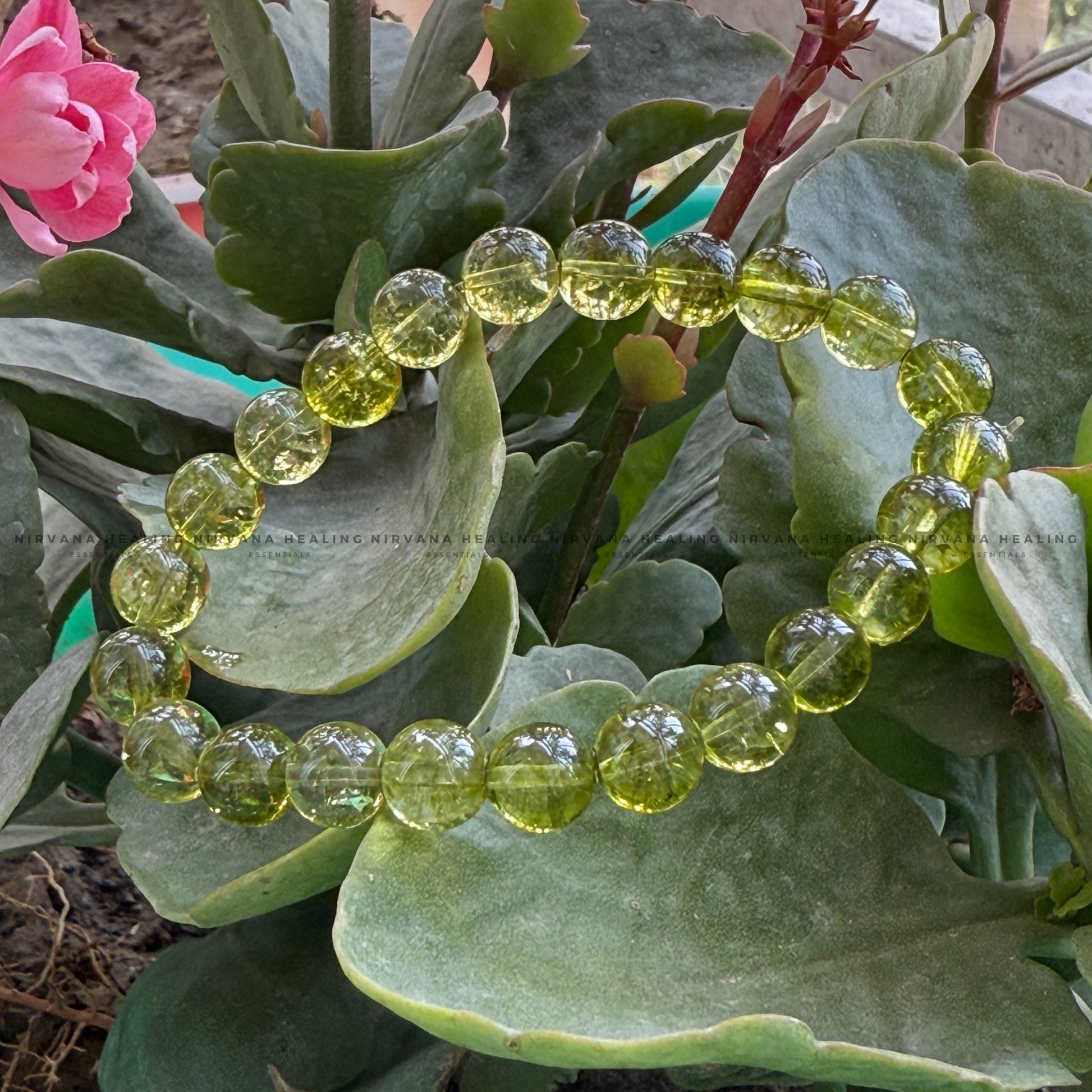 PERIDOT ROUND BEADED BRACELET (Prosperity, Cheerfulness, Abundance And Renewal) image 4