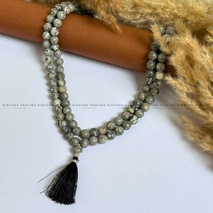 PICASSO JASPER MALA (Stone of Creativity, Balance & Transformation) image 0