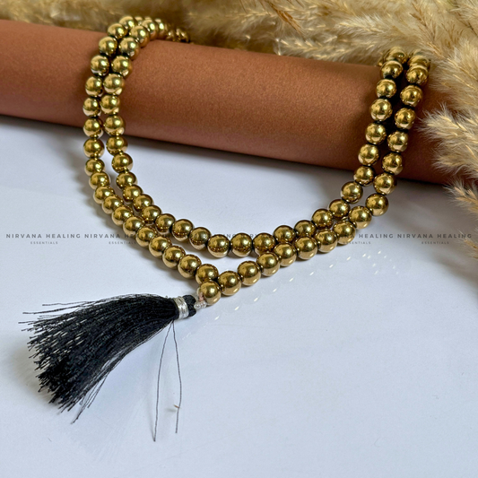 GOLDEN PYRITE MALA (Money Magnet, Prosperity, Fame, Abundance) image 1