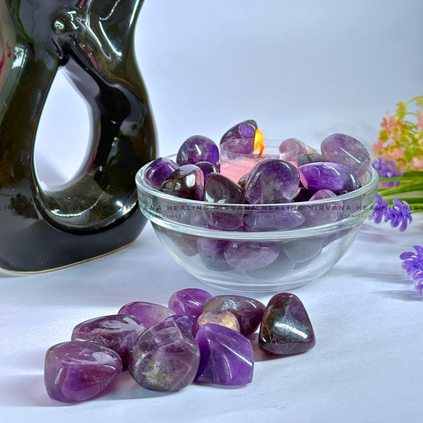 AMETHYST TUMBLE STONES (Meditation, Stress Reduction, Intuition And Manifestation) image 4