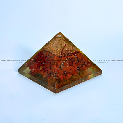 RED JASPER PYRAMID (Immunity, Strength, Health And Pain Relief) image 1