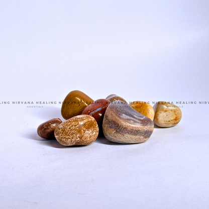SUN NATURAL TUMBLE STONE (Creativity, Initiative, Grounding And Strength) image 2