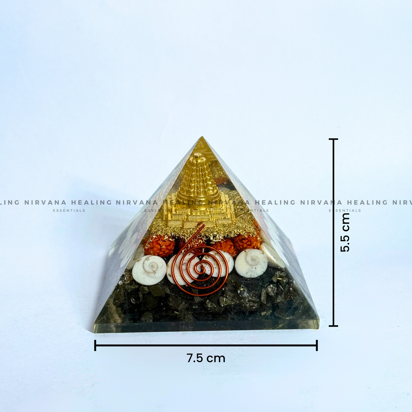 SHREE YANTRA WITH GOMTI RUDRAKSH PYRAMID (Wealth, Protection & Divine Energy) image 2
