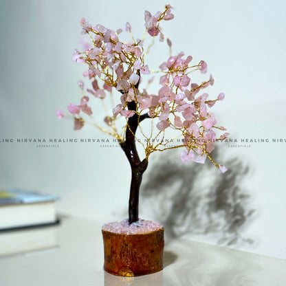 ROSE QUARTZ CRYSTAL TREE Approx 200 Beads (Love, Romance, Relationship And Emotion Balance) image 2
