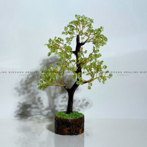 PERIDOT CRYSTAL TREE Approx 300 Beads (Prosperity, Cheerfulness, Abundance And Renewal)