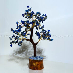 LAPIS LAZULI CRYSTAL TREE Approx 200 Beads (Communication, Truth, Ease Of Expression And Wisdom)