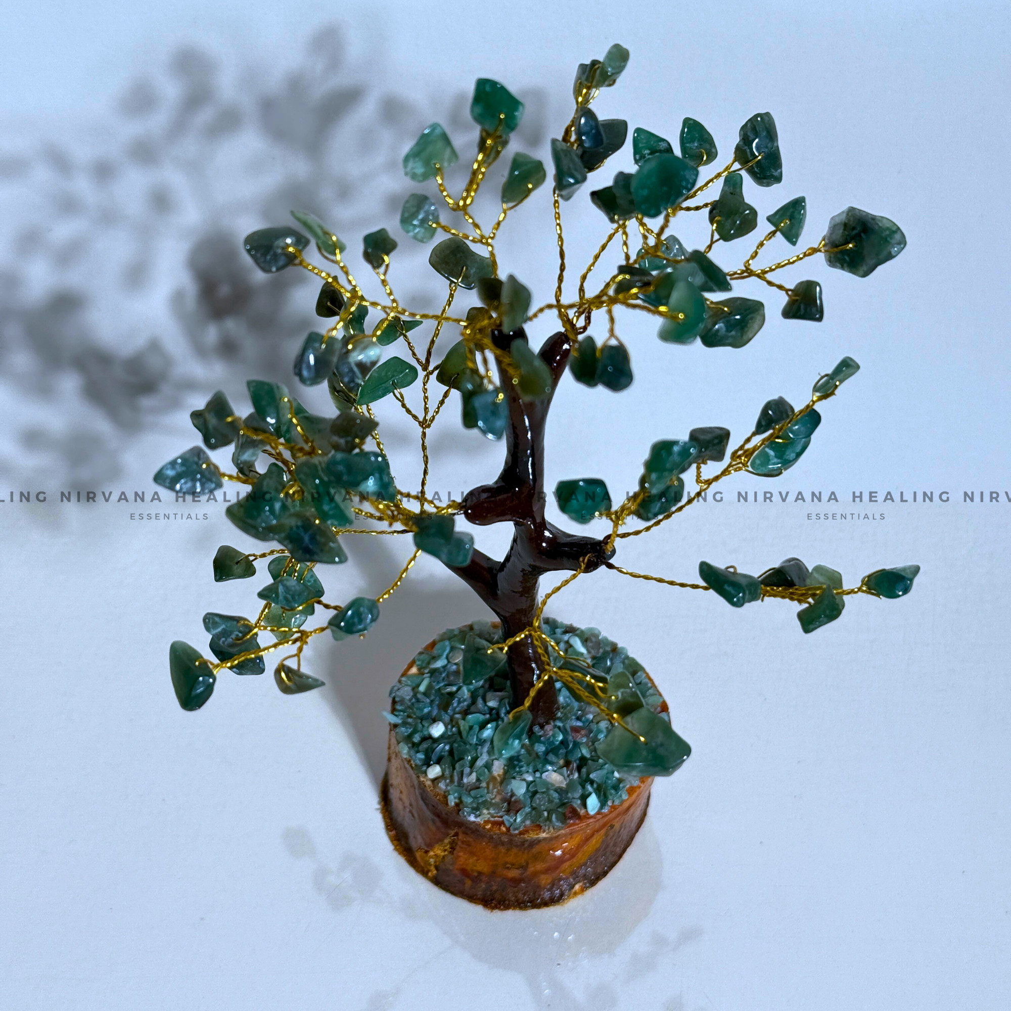 GREEN JADE CRYSTAL TREE Approx 100 Beads (SMALL) (Luck, Harmony, Peace And Abundance) - Image 4