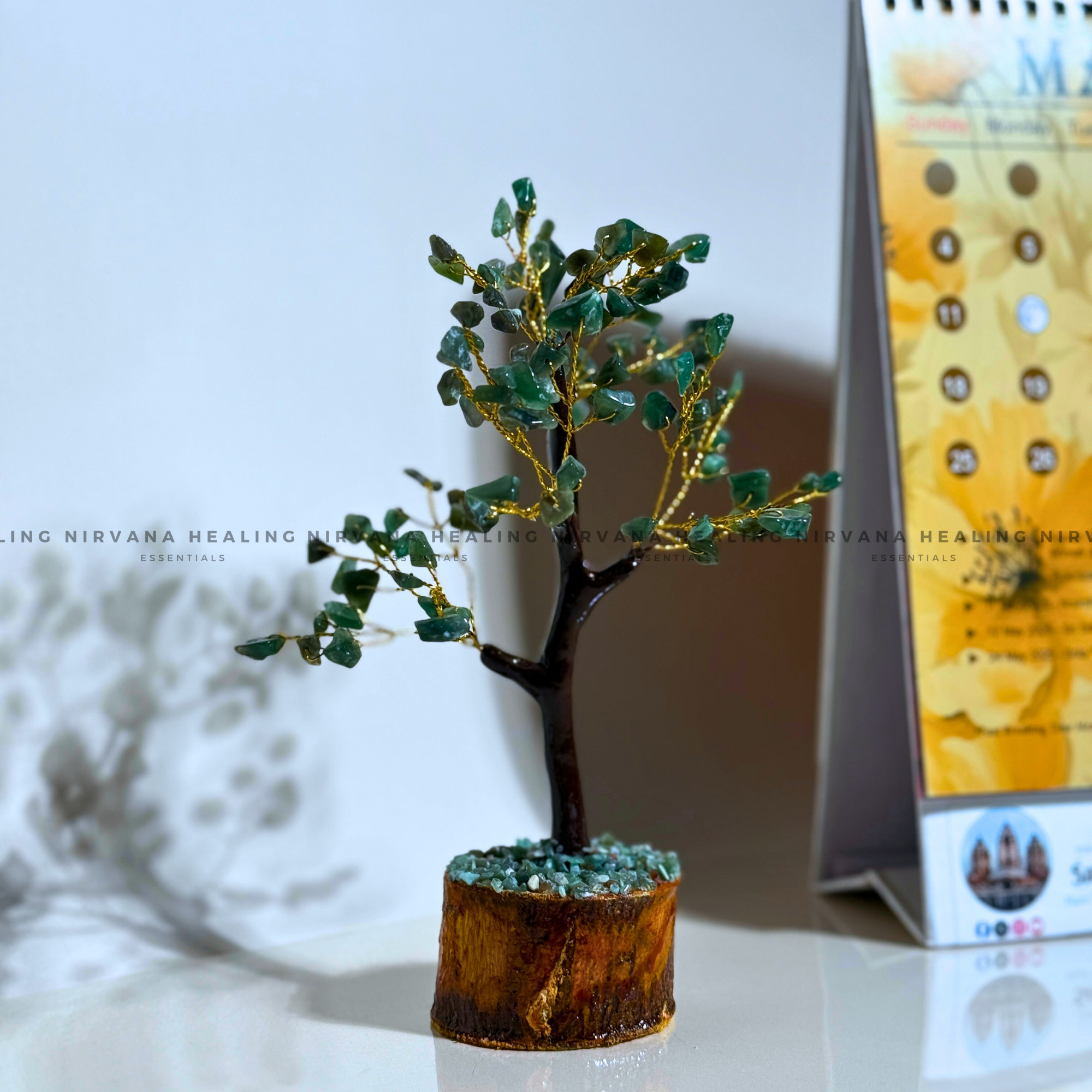 GREEN JADE CRYSTAL TREE Approx 100 Beads (SMALL) (Luck, Harmony, Peace And Abundance) - Image 5