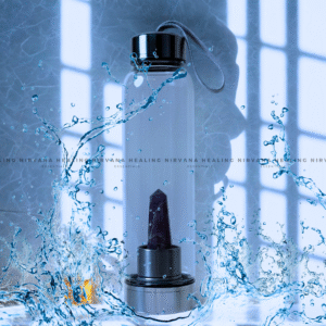 AMETHYST INFUSED CRYSTAL ELIXIR BOTTLE (Meditation, Stress, Intuition and Manifestation)