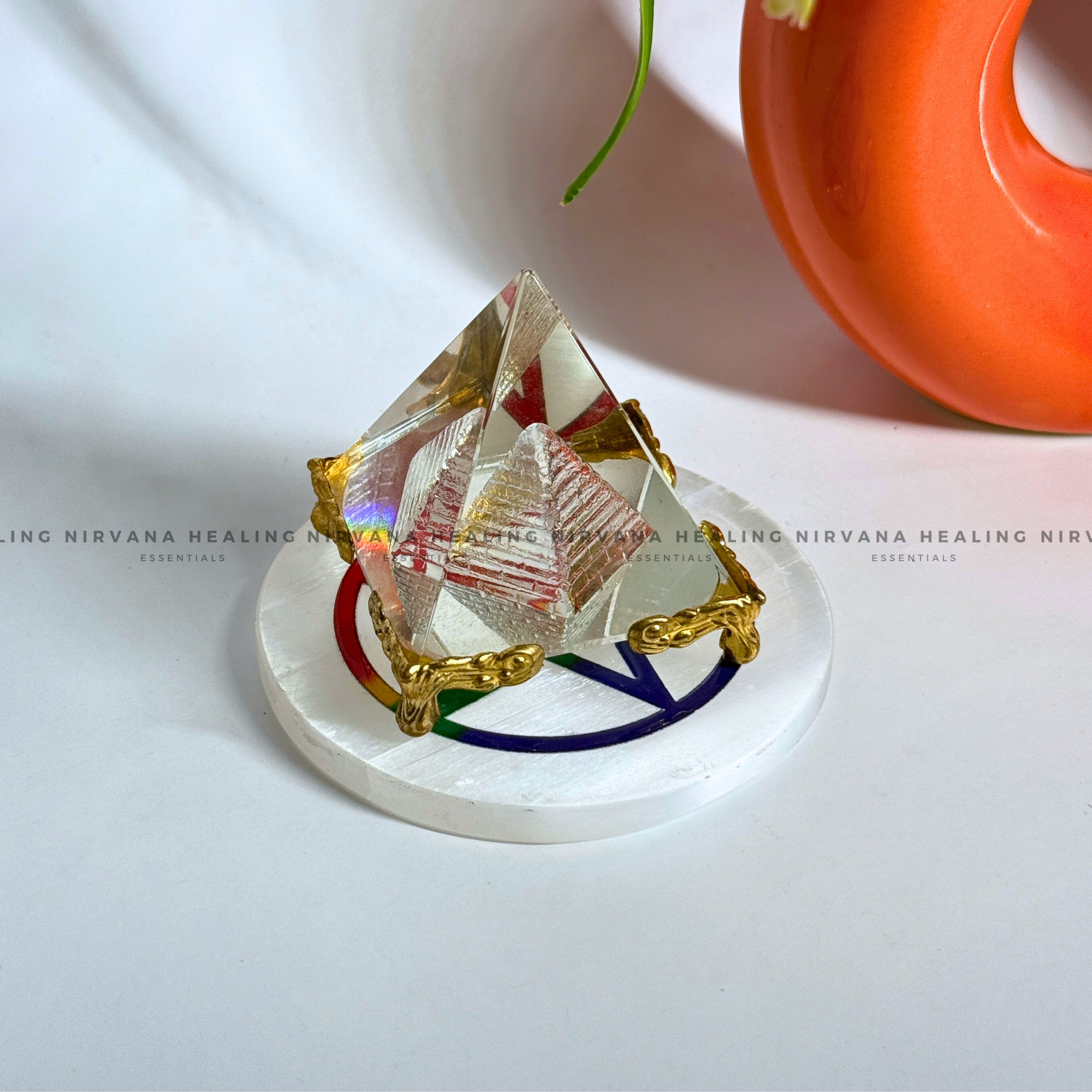 SELENITE STAR SYMBOL COLOUR CHARGING PLATE
(Aura Cleansing ,Charging, Cleansing And Purification). - Image 5