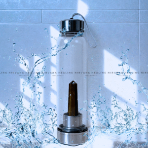 TIGER EYE INFUSED CRYSTAL ELIXIR BOTTLE (Bold, Courage, Willpower And Strength).