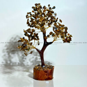 TIGER EYE CRYSTAL TREE (BIG) Approx 300 Beads (Bold, Courage, Willpower And Strength).