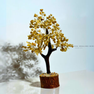 YELLOW AVENTURINE CRYSTAL TREE Approx 200 Beads (Joy, Leadership, Empowerment).