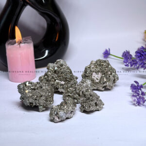 RAW PYRITE CLUSTER (Money Magnet, Prosperity, Fame And Abundance). 