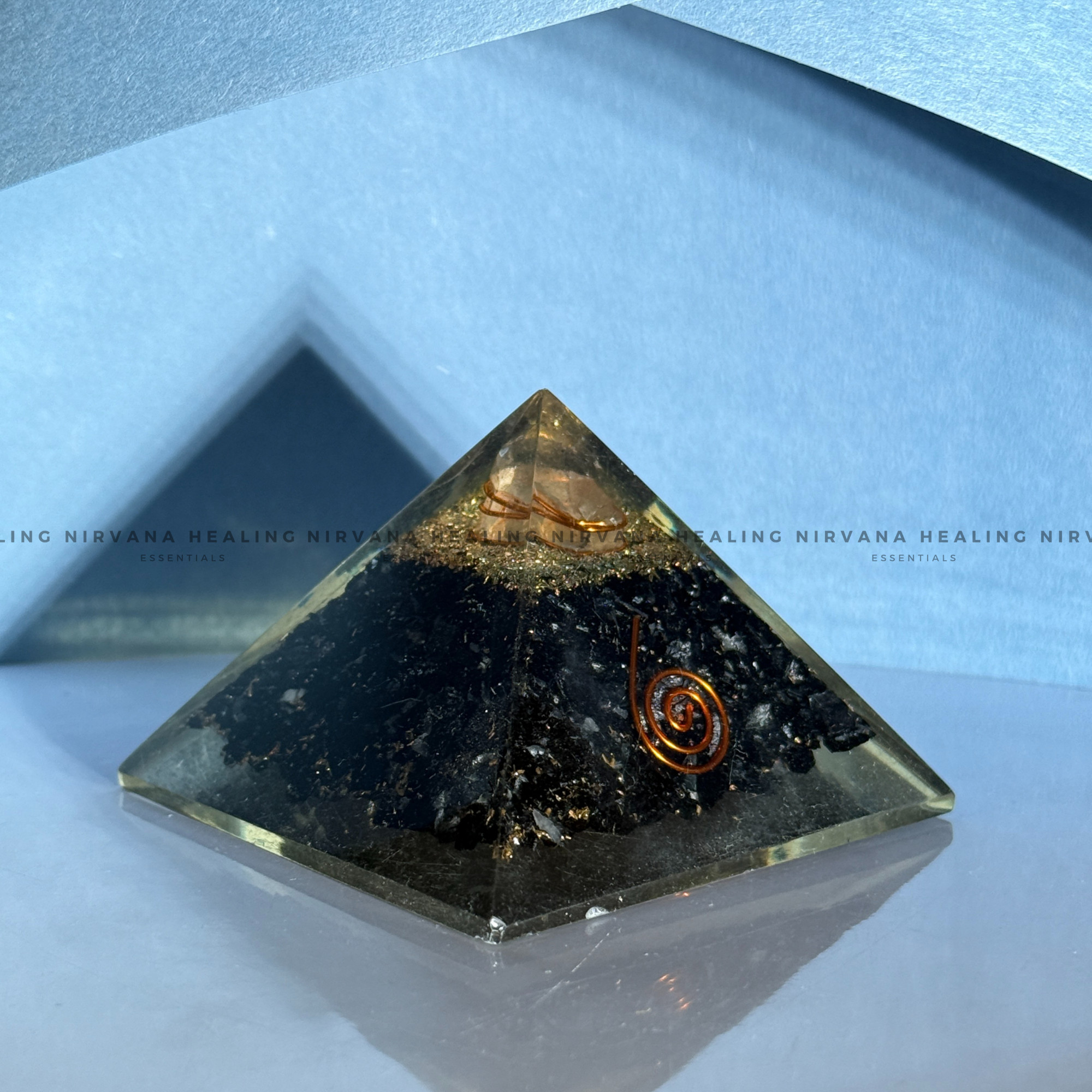 BLACK AGATE 5 ELEMENT PYRAMID (Grounding, Protection, Success And Courage) - Image 4