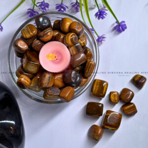 TIGER EYE TUMBLE STONES (Bold, Courage, Willpower And Strength).