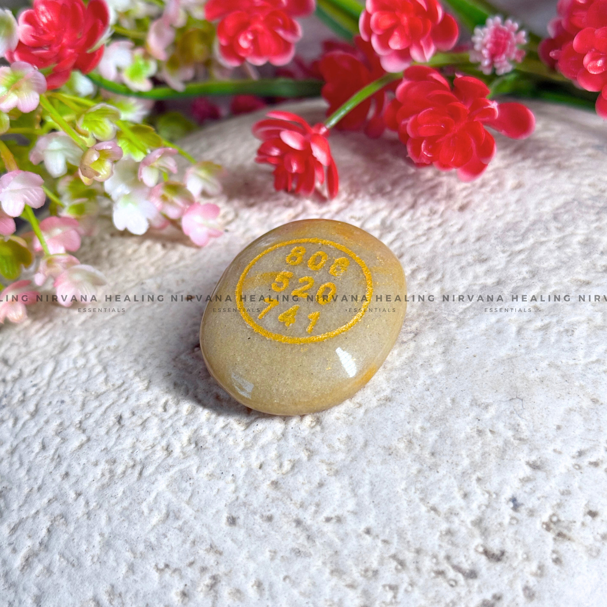 YELLOW AVENTURINE ABUNDANCE ZIBU COIN (Joy, Leadership And Empowerment).