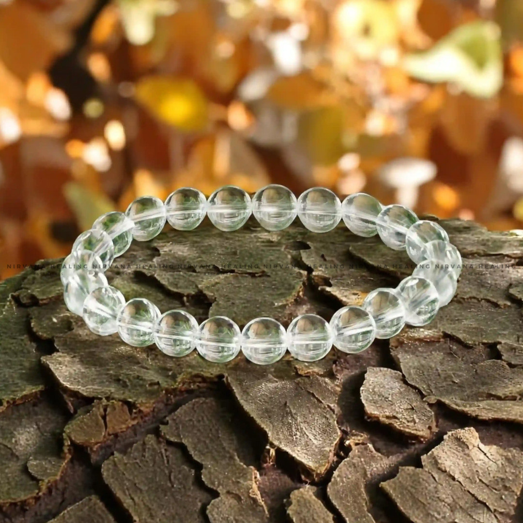 SPHATIK ROUND BEADED BRACELET (Awareness, Removes Anxiety, Transformation And Self Realisation) - Image 3