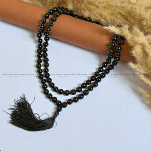 BLACK TOURMALINE MALA (Protection, Grounding, Shielding And Growth)