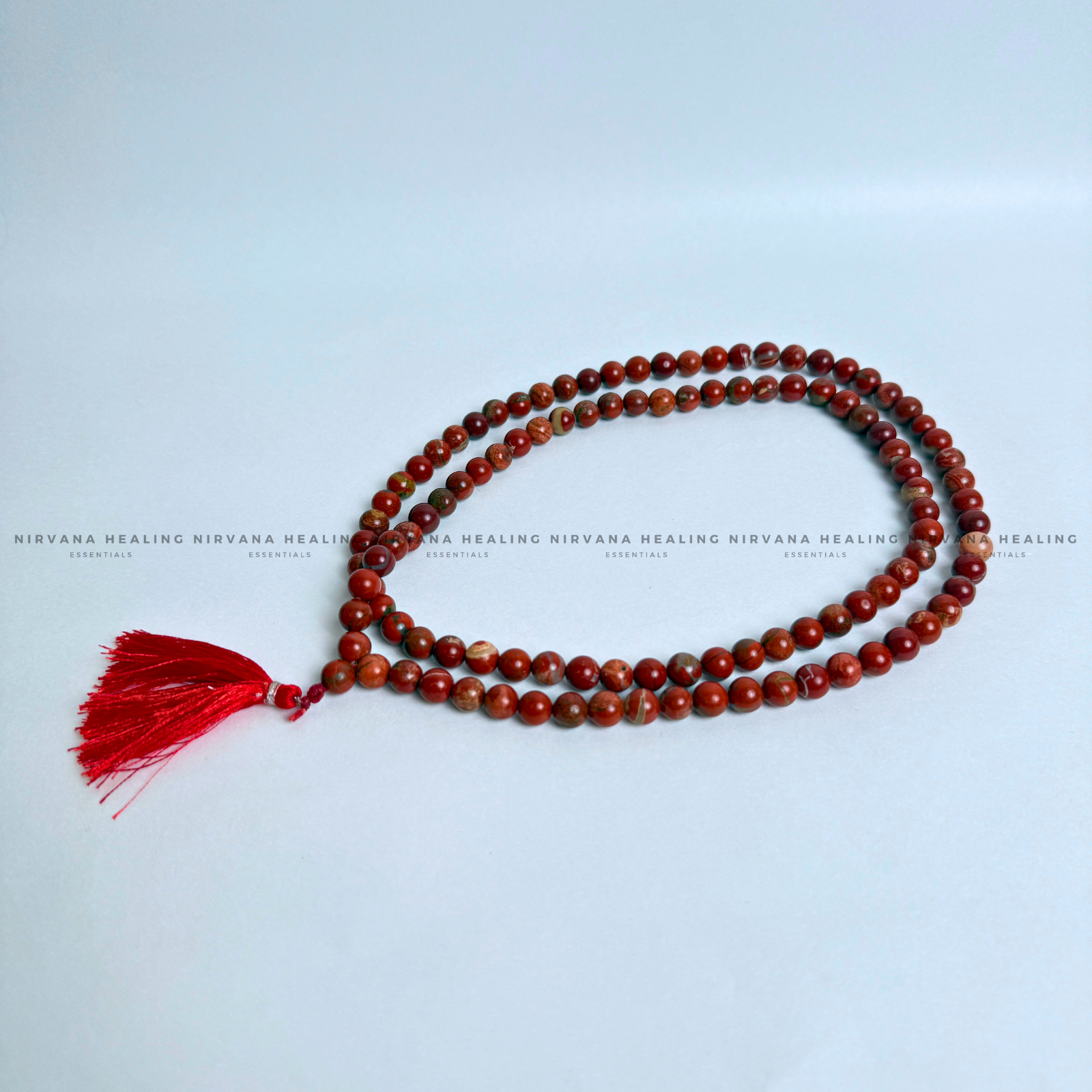 RED JASPER MALA (Endurance, Stability, Vitality, Stamina, Courage) - Image 5