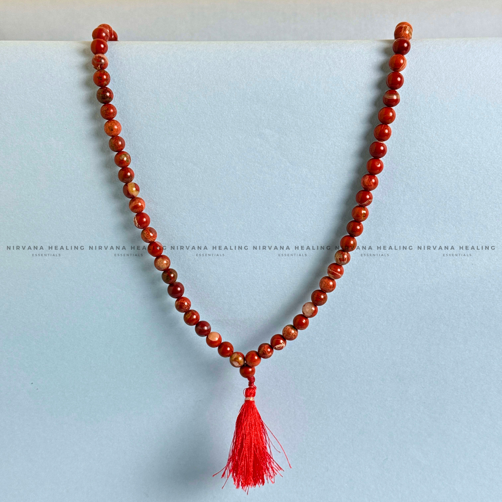 RED JASPER MALA (Endurance, Stability, Vitality, Stamina, Courage) - Image 4