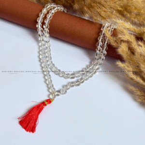 CLEAR QUARTZ MALA (Mental Clarity, Master Healer And Energy Amplifier)