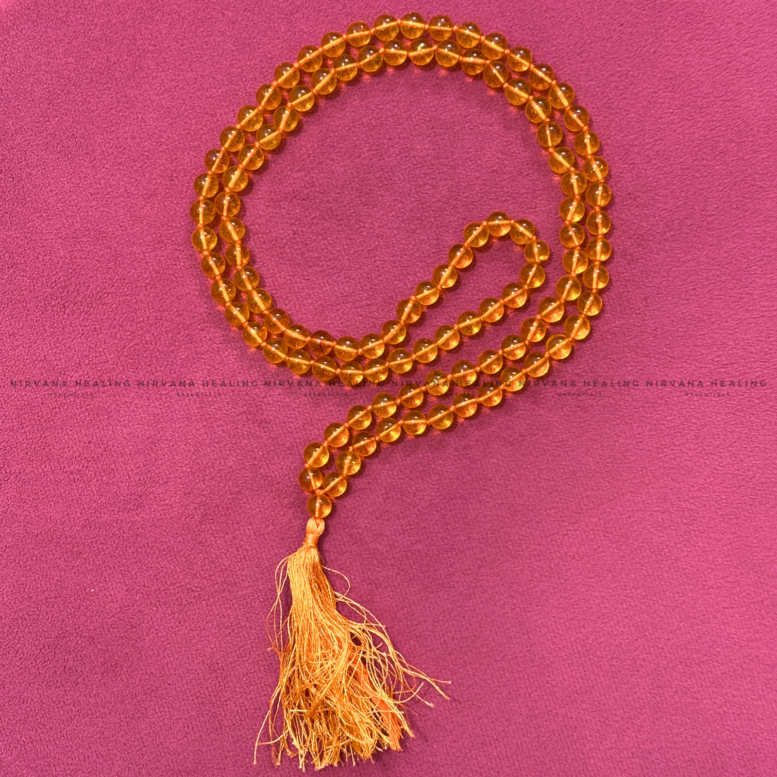 YELLOW CITRINE NATURAL MALA (Abundance, Creativity, Success And Confidence) - Image 3