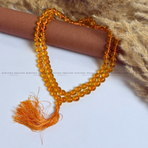 YELLOW CITRINE NATURAL MALA (Abundance, Creativity, Success And Confidence)