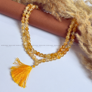 CITRINE NATURAL MALA (Abundance, Creativity, Success And Confidence). 