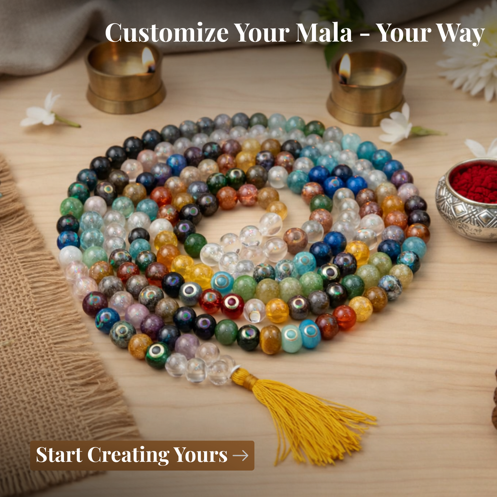 Customize Your Crystal Mala - 8mm