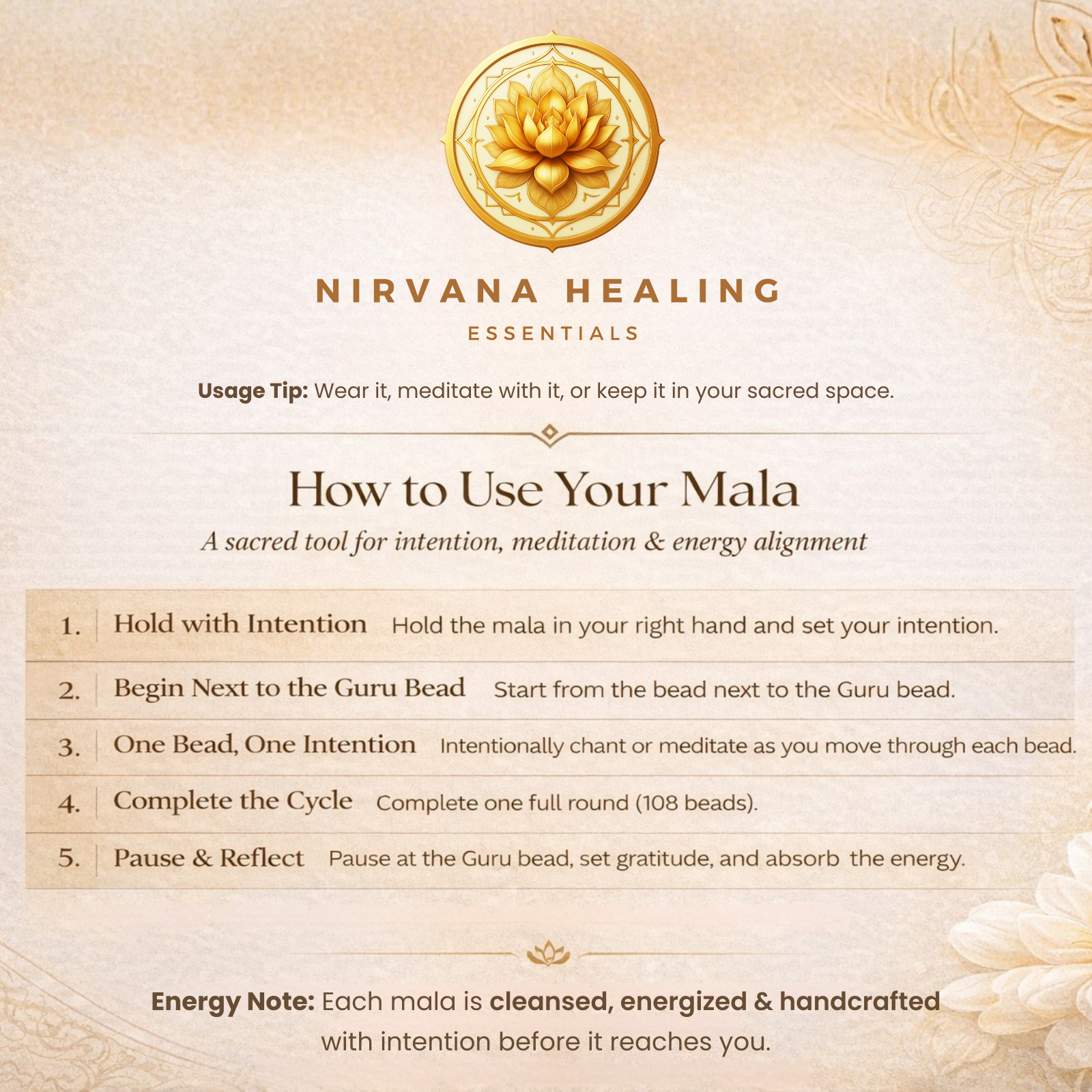 Customize Your Crystal Mala - 8mm - Image 3